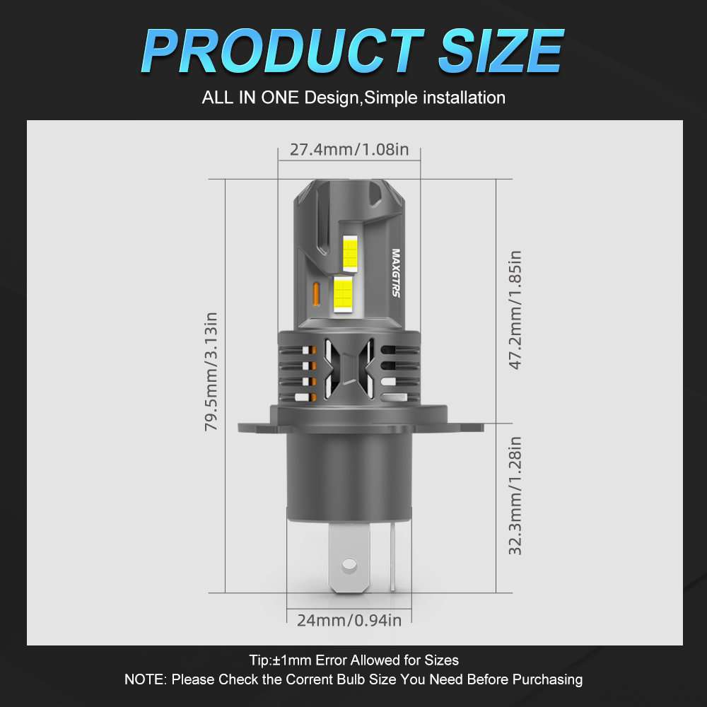 1Pcs H4 오토바이 LED 헤드라이트 전구 H4 H - Universal Motorcycle Led Headlight Projector 리뷰 및 가격