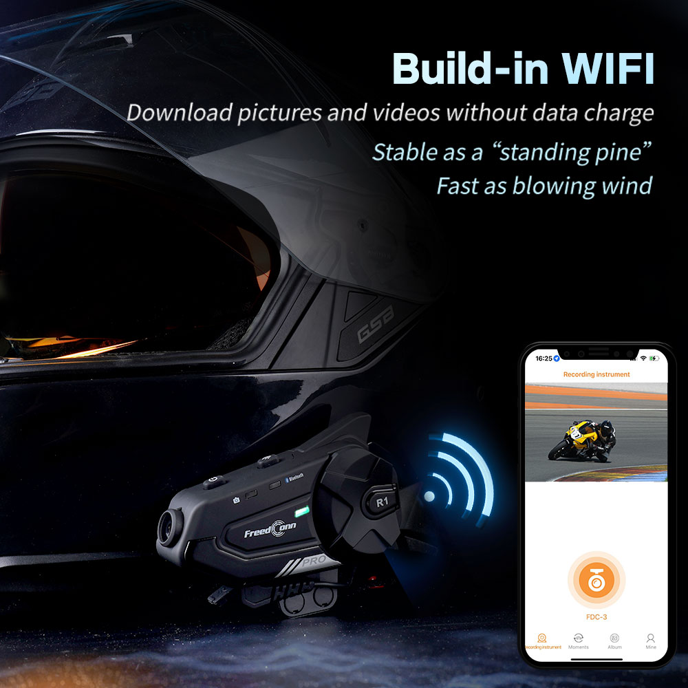 프리드콘 오토바이 인터콤 자동 DVR 헬멧 블루투스 헤 - Universal Motorcycle Helmet Intercom Headset 리뷰 및 가격