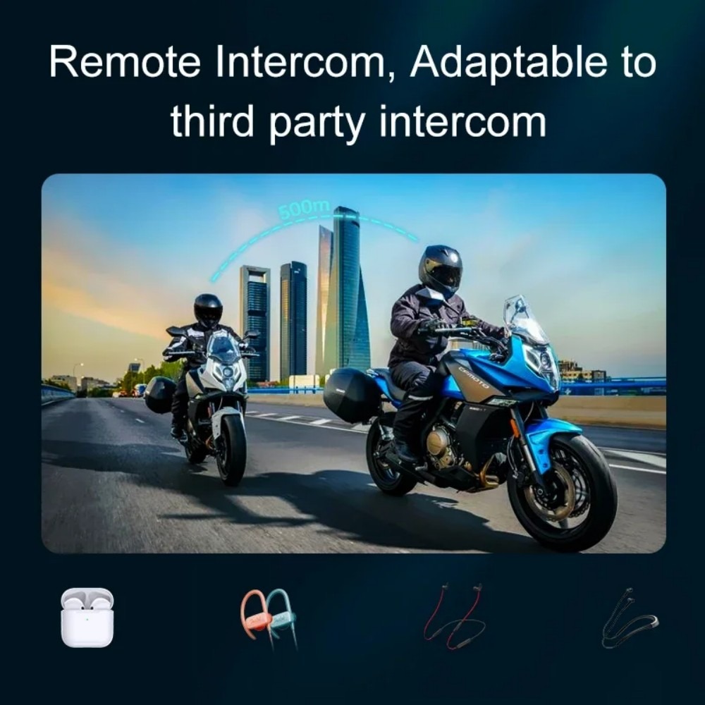 오토바이 헬멧용 인터콤 헤드셋 1개 또는 2개, 500 - Universal Motorcycle Helmet Intercom Headset 리뷰 및 가격