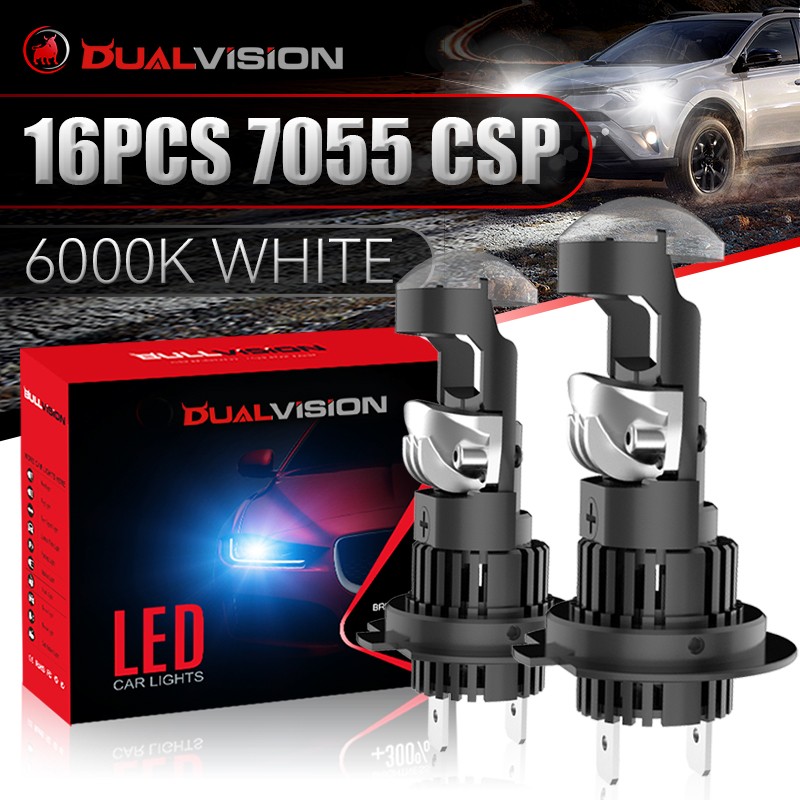 H7 H4 LED 프로젝터 렌즈 2개 헤드라이트 전구  - Universal Motorcycle Led Headlight Projector 리뷰 및 가격