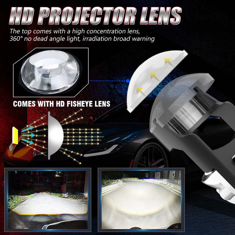H7 H4 LED 프로젝터 렌즈 2개 헤드라이트 전구  - Universal Motorcycle Led Headlight Projector 리뷰 및 가격