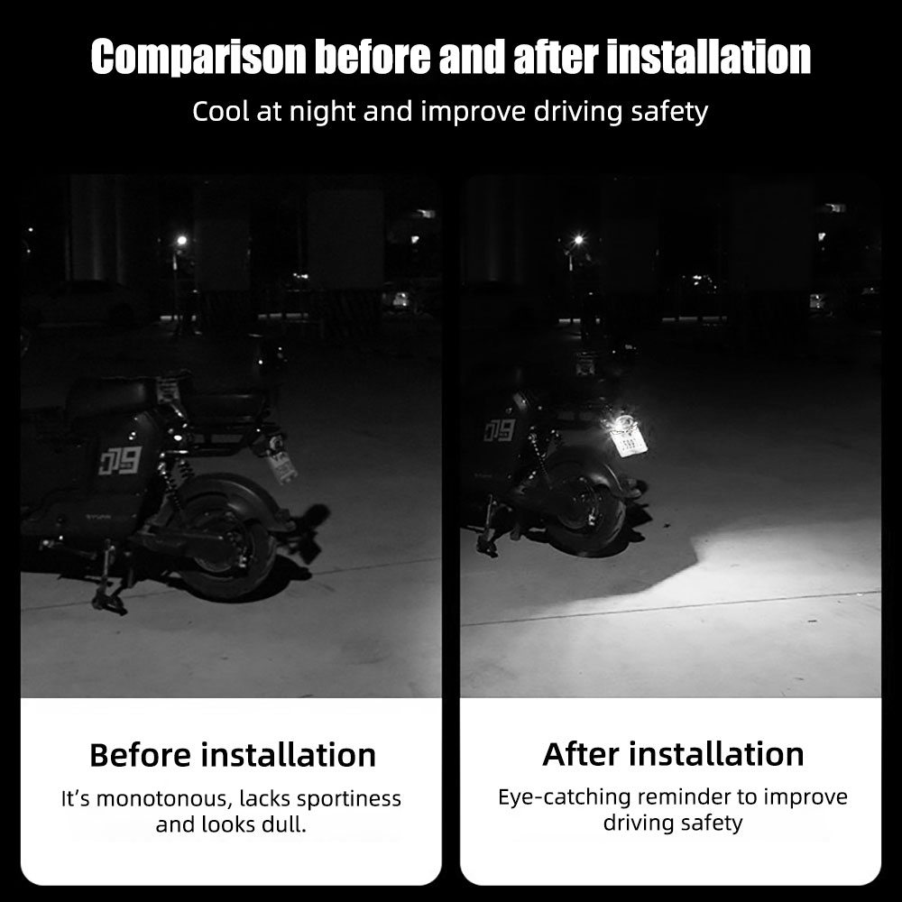 2개 LED 데빌스 아이 번호판등 헤드라이트 자동차 오 - Universal Motorcycle Led Headlight Projector 리뷰 및 가격
