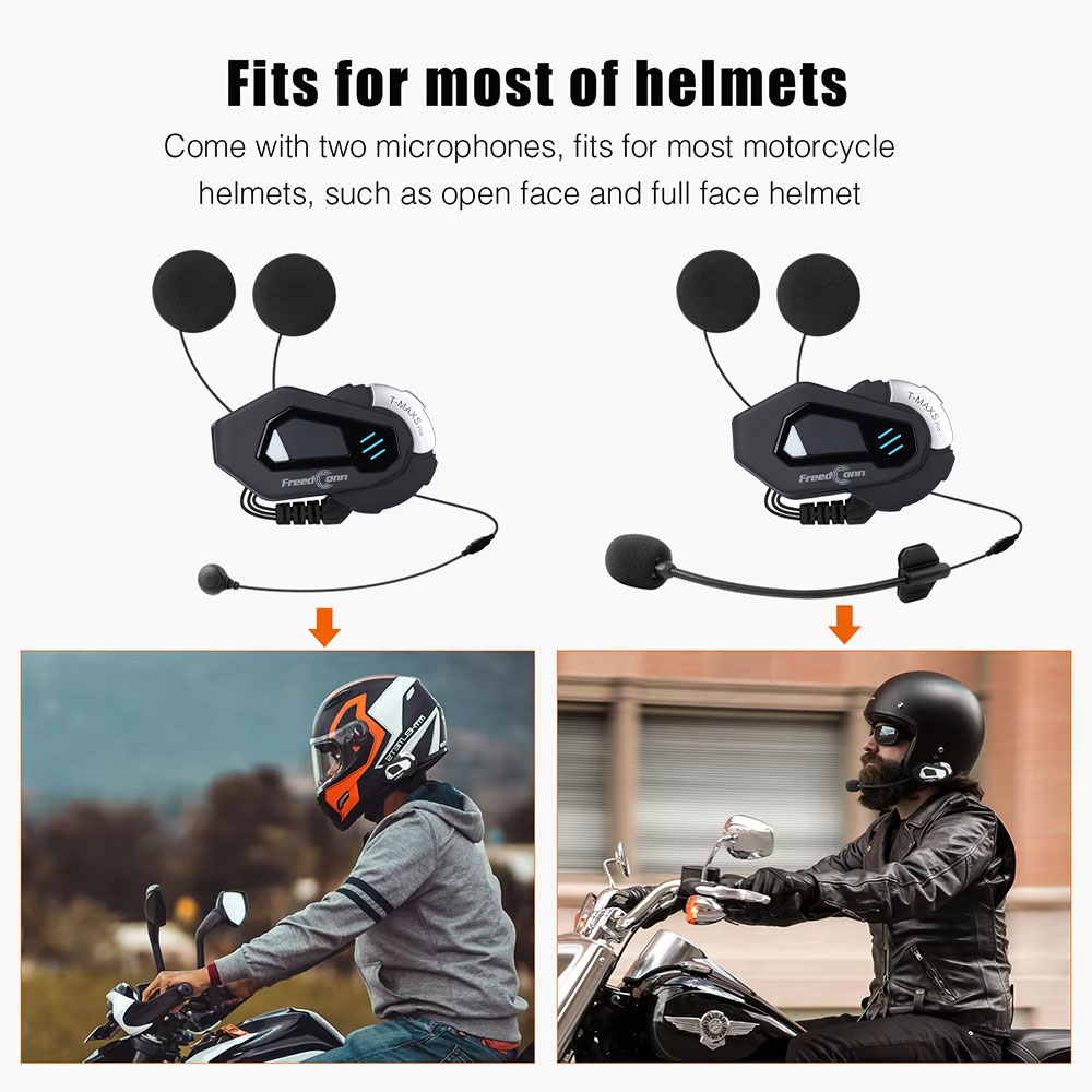 프리드콘 T MAX S PRO 오토바이 인터콤 블루투스 - Full Face Motorcycle Helmet With Bluetooth 리뷰 및 가격