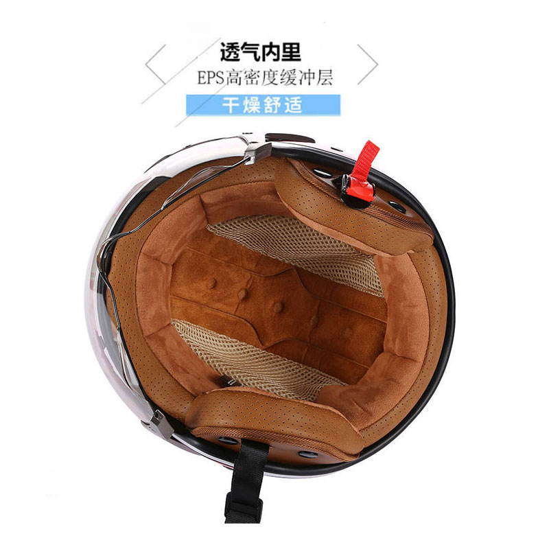 DOT 오픈 페이스 3/4 오토바이 레트로 모터바이크  - Vintage Open Face Retro Helmet 리뷰 및 가격