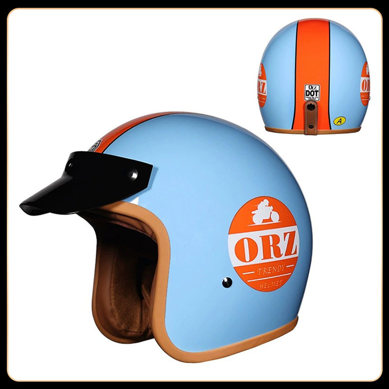 레트로 빈티지 3/4 오픈 페이스 헬멧 DOT 인증 통 - Vintage Open Face Retro Helmet 리뷰 및 가격