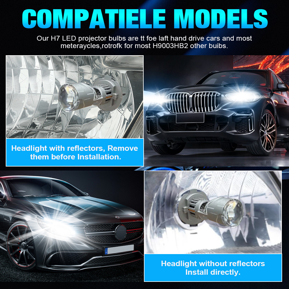 H7 LED 헤드라이트 프로젝터 렌즈 캔버스 30000 - Universal Motorcycle Led Headlight Projector 리뷰 및 가격